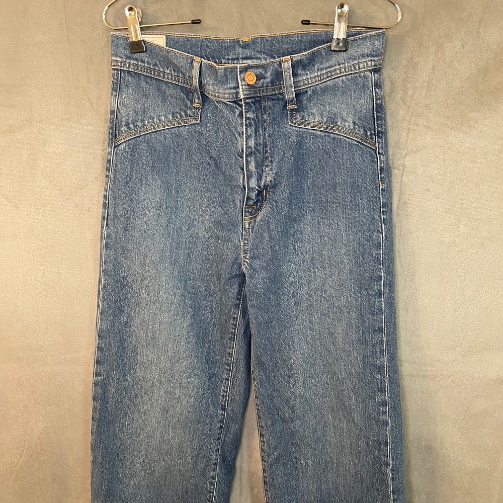 GAP High-Rise Wide-Leg Jeans with Washwell in Medium Indigo